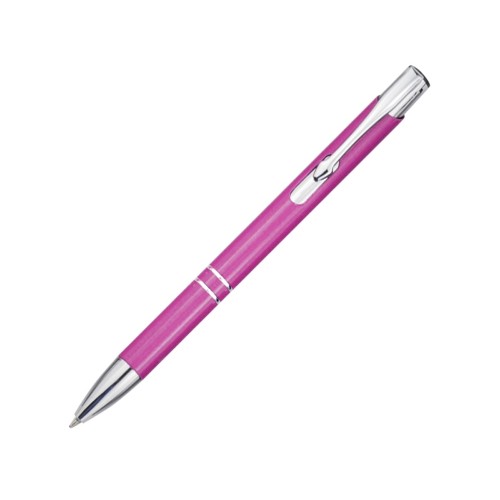 Шариковая ручка Moneta из переработанного алюминия - Фуксия