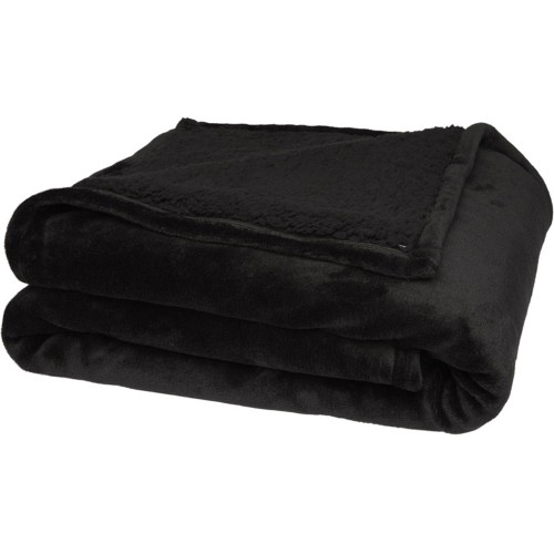 Эшн одеяло из переработанного шерпа GRS, черный