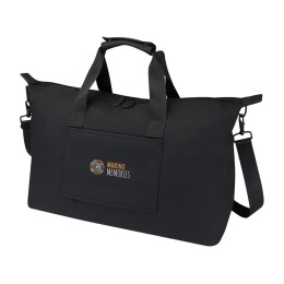 Спортивная сумка для ноутбука с диагональю экрана 15,6 дюйма Turner, изготовленная из переработанных материалов согласно стандарту GRS - сплошной черный