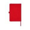 Блокнот Honua форматом A5 из переработанной бумаги с обложкой из переработанного ПЭТ, красный