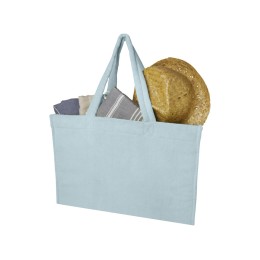 Пляжная эко-сумка Siam объемом 13 л из переработанной махровой ткани, сертифицированной GRS - Cloud Blue