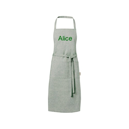Pheebs 200 g/m2 recycled cotton apron, зеленый яркий