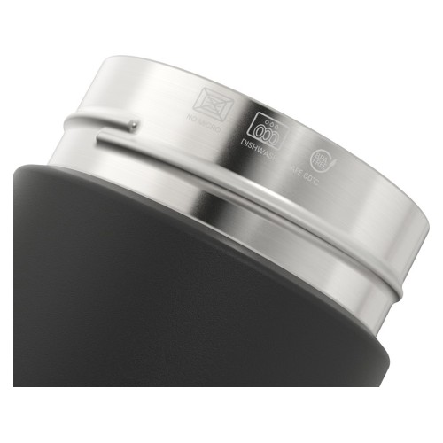 Бутылка для воды Ocean Bottle с вакуумной изоляцией объемом 750 мл, сплошной черный