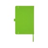 Блокнот Honua форматом A5 из переработанной бумаги с обложкой из переработанного ПЭТ, зеленый лайм