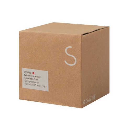 Беспроводная колонка «Montii», 3 Вт, красный