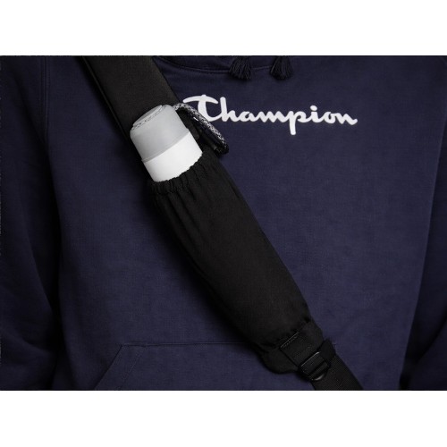 Сумка-слинг «Nomad» на одно плечо из водостойкого переработанного пластика, черный