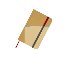 Reed блокнот формата А6 из переработанного материала в твердой обложке с простыми страницами - Зеленый лесной