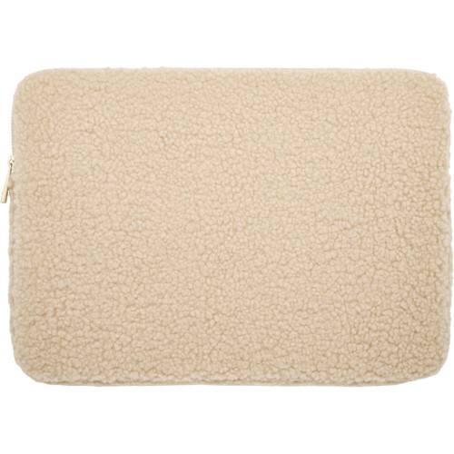 Шерпа чехол для 13-дюймового ноутбука объемом 2 л из шерпы, переработанной по стандарту GRS, бежевый
