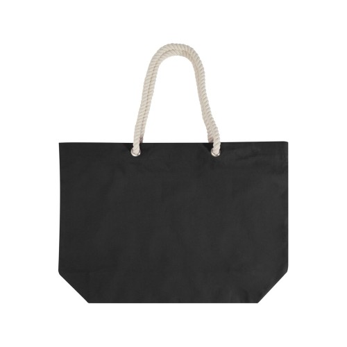 Florida пляжная эко-сумка из переработанного материала, сертифицированного по стандарту GRS, плотностью 270 г/м² 18L - сплошной черный / сплошной черный