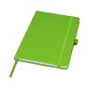 Блокнот Honua форматом A5 из переработанной бумаги с обложкой из переработанного ПЭТ, зеленый лайм