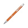 Шариковая ручка Moneta из переработанного алюминия (черные чернила) - Оранжевый