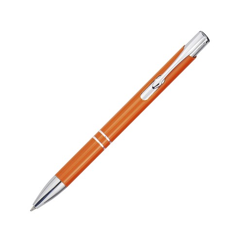 Шариковая ручка Moneta из переработанного алюминия (черные чернила) - Оранжевый