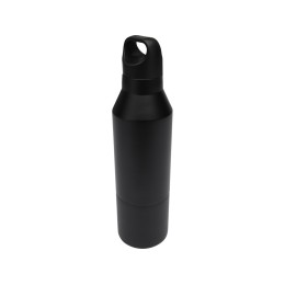 Изолированная бутылка из переработанной нержавеющей стали Odessy объемом 600 мл, сплошной черный