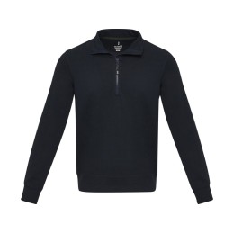 Tin унисекс-свитер с молнией на четверть из переработанных материалов Aware™ - Темно - синий