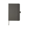 Блокнот Honua форматом A5 из переработанной бумаги с обложкой из переработанного ПЭТ, сумеречный серый