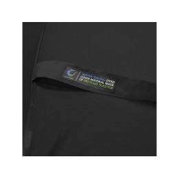 Зонт-трость 1084 Colorline с цветными спицами и куполом из переработанного пластика, черный/желтый