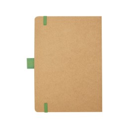 Блокнот Berk формата из переработанной бумаги, зеленый