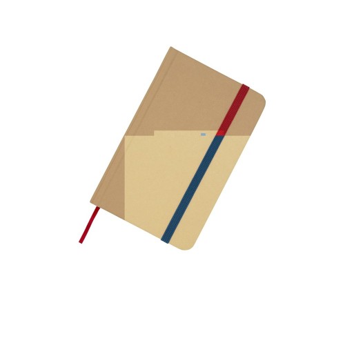 Reed блокнот формата А6 из переработанного материала в твердой обложке с простыми страницами - Синий