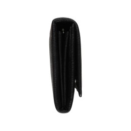 Кошелёк женский BUGATTI СУПЕР ЛЕДИ | LADY TOP, чёрный, натуральная воловья кожа, 20х2,5х10,5 см