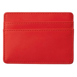 Картхолдер для двух карт и наличных денег с зажимом "Crave", красный