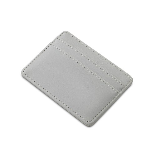 Картхолдер для двух карт и наличных денег с зажимом "Crave", светло-серый