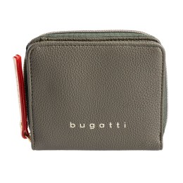 Кошелёк женский BUGATTI ЭЛЛА | ELLA, оливковый, полиуретан, 12х3х10 см