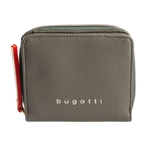 Кошелёк женский BUGATTI ЭЛЛА | ELLA, оливковый, полиуретан, 12х3х10 см