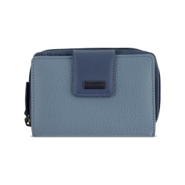 Кошелёк женский BUGATTI СИНА | SINA, голубой, воловья кожа/полиэстер, 13,7х3х9,5 см