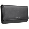Кошелёк женский BUGATTI СУПЕР ЛЕДИ | LADY TOP, чёрный, натуральная воловья кожа, 20х2,5х10,5 см