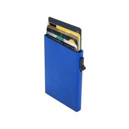 Картхолдер "Florence" с RFID- защитой из алюминия, синий