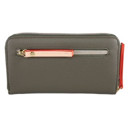 Кошелек женский BUGATTI ЭЛЛА | ELLA, оливковый, полиуретан, 19х2х10 см