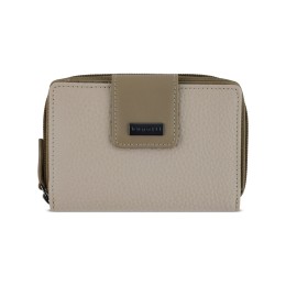 Кошелёк женский BUGATTI СИНА | SINA, бежевый, воловья кожа/полиэстер, 13,7х3х9,5 см