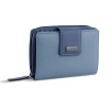 Кошелёк женский BUGATTI СИНА | SINA, голубой, воловья кожа/полиэстер, 13,7х3х9,5 см