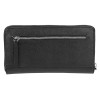 Кошелёк женский BUGATTI ЛИНДА | LINDA, на молнии, чёрный, натуральная воловья кожа, 19,2х2,5х10,5 см