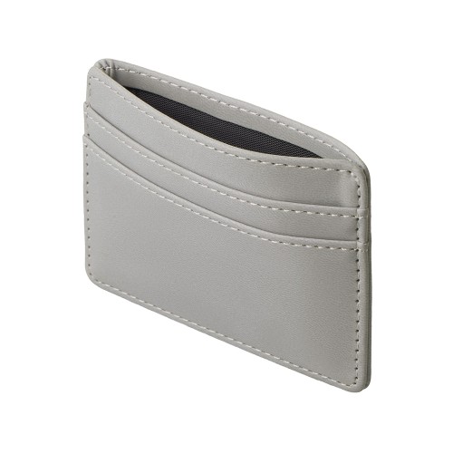 Картхолдер для двух карт и наличных денег с зажимом "Crave", светло-серый