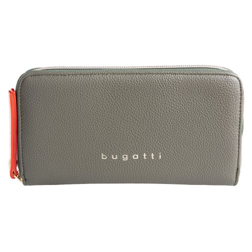 Кошелек женский BUGATTI ЭЛЛА | ELLA, оливковый, полиуретан, 19х2х10 см