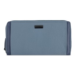 Кошелёк женский BUGATTI СИНА | SINA, голубой, воловья кожа/полиэстер, 19х3х11 см