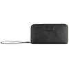 Кошелёк женский BUGATTI Elsa, с защитой данных RFID, чёрный, воловья кожа/полиэстер, 18,7х2х10 см