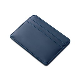 Картхолдер для двух карт и наличных денег с зажимом "Crave", темно-синий