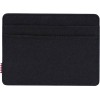 Herschel Charlie держатель для карт с RFID-защитой из переработанного материала - сплошной черный