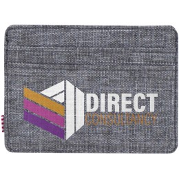 Herschel Charlie держатель для карт с RFID-защитой из переработанного материала - Серый яркий