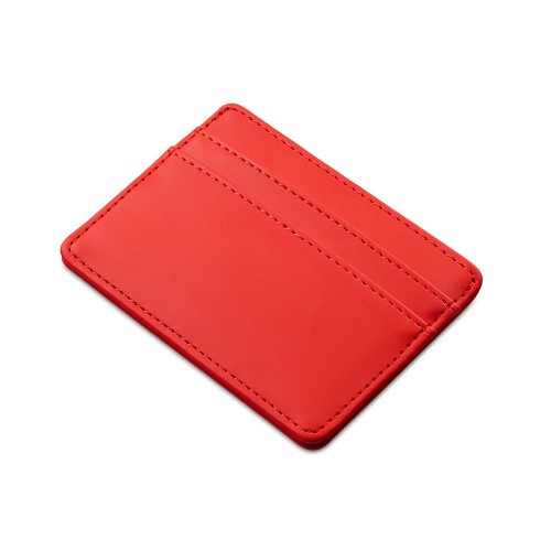 Картхолдер для двух карт и наличных денег с зажимом "Crave", красный