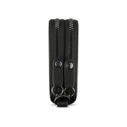 Кошелёк женский BUGATTI ЭЛЬЗА | ELSA, с защитой данных RFID, чёрный, воловья кожа/полиэстер, 19х3х10,5 см