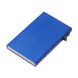 Картхолдер "Florence" с RFID- защитой из алюминия, синий