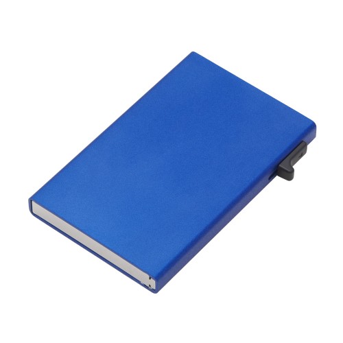 Картхолдер "Florence" с RFID- защитой из алюминия, синий