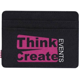 Herschel Charlie держатель для карт с RFID-защитой из переработанного материала - сплошной черный