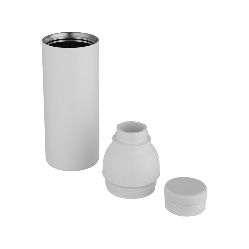 Illuminate бутылка-термос для воды с двойными стенками объемом 650 мл из переработанной нержавеющей стали, сертифицированной по стандарту RCS - Белый