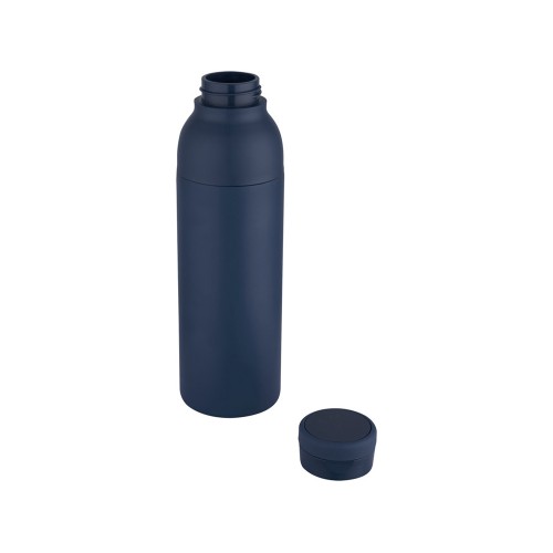 Illuminate бутылка-термос для воды с двойными стенками объемом 650 мл из переработанной нержавеющей стали, сертифицированной по стандарту RCS - Синий Navy