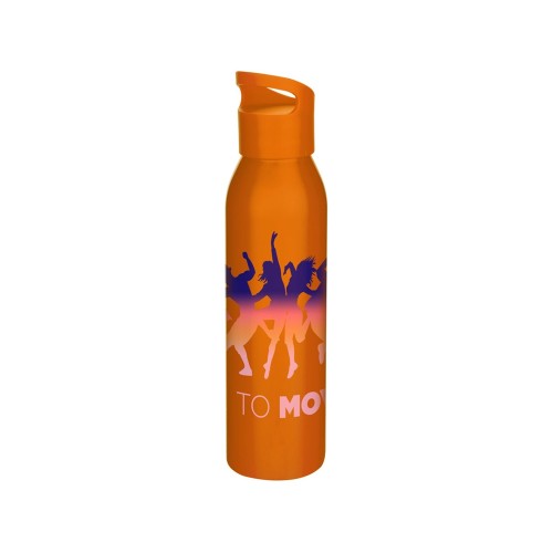 Одностенная бутылка для воды Sky, изготовленная из нержавеющей стали, 650 мл, оранжевый