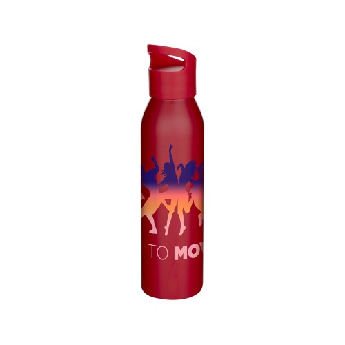 Одностенная бутылка для воды Sky, изготовленная из нержавеющей стали, 650 мл, красный